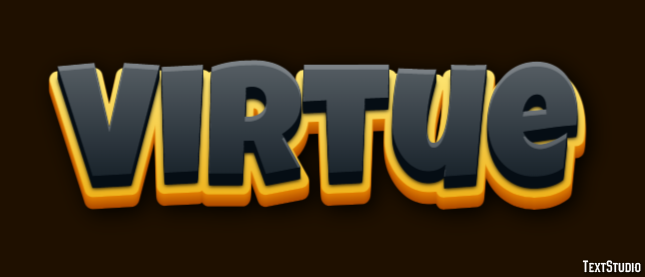 Virtue Text effect