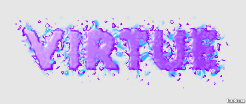 Virtue Text effect