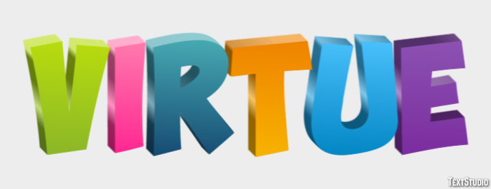 Virtue Effetto testo