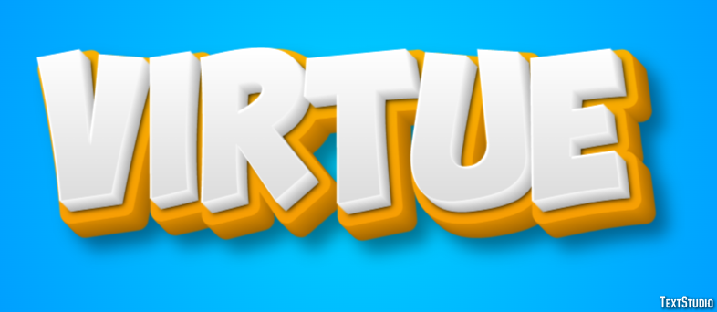 Virtue Text effect