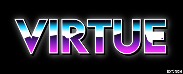Virtue Text effect