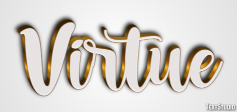 Virtue Text effect