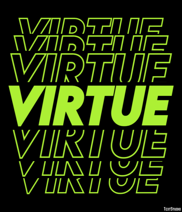 Virtue Text effect