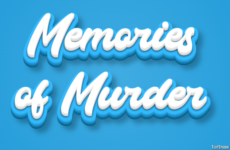 Memories of Murder Text effect