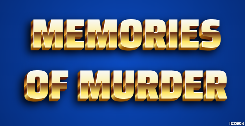 Memories of Murder Text Effect