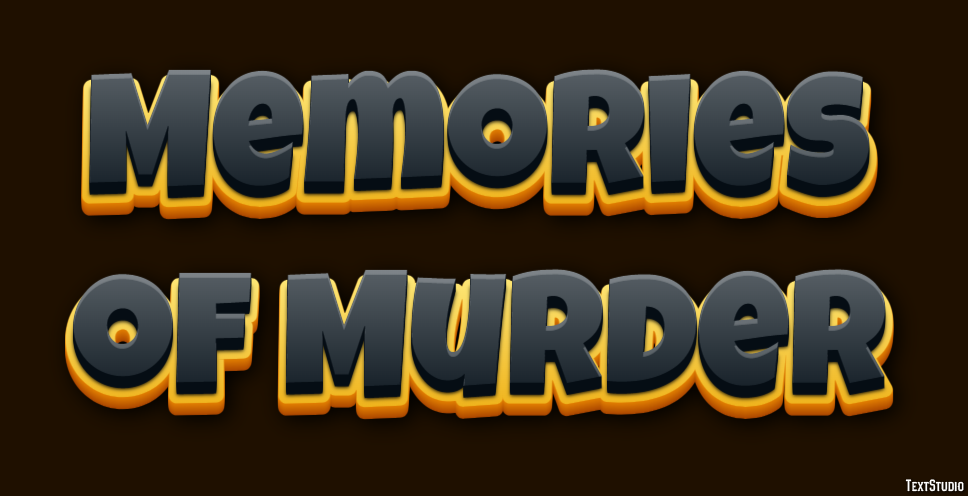 Memories of Murder Text Effect