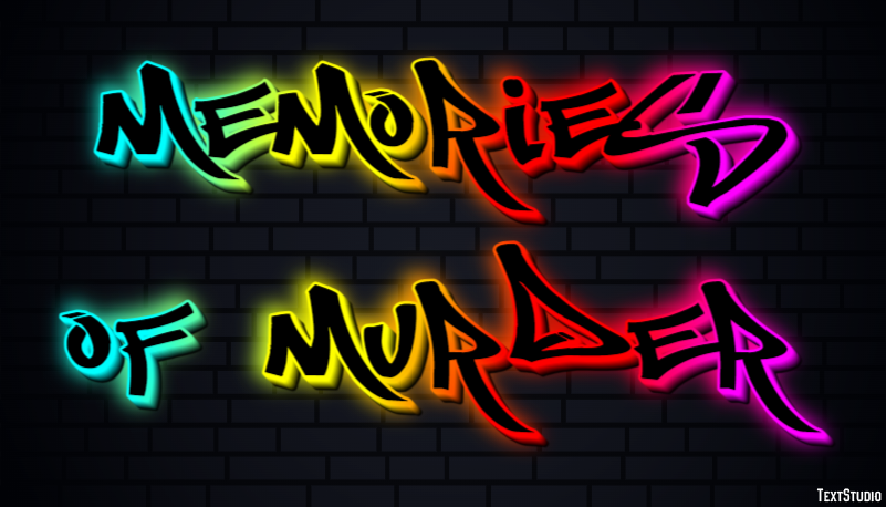 Memories of Murder Text effect