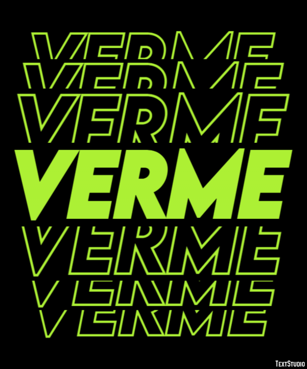 Verme Effetto testo