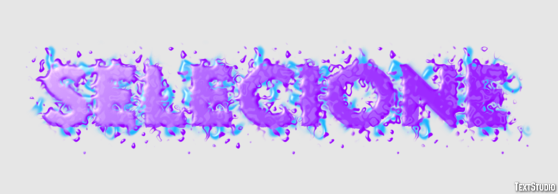 Selecione Efeito de texto