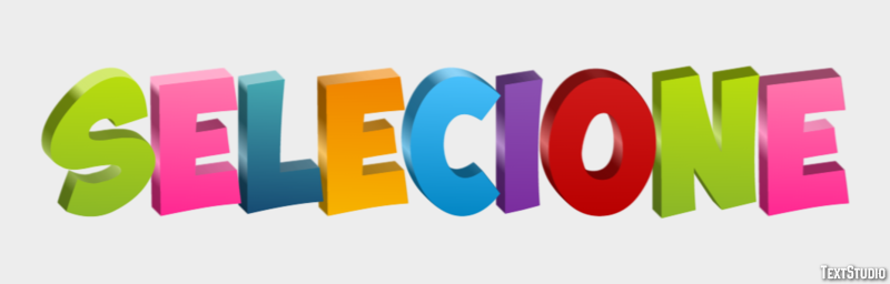 Selecione Efeito do texto