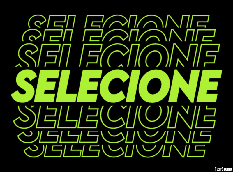 Selecione Efeito do texto