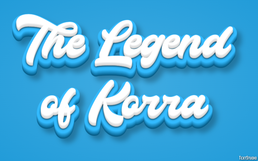 The Legend of Korra テキスト効果