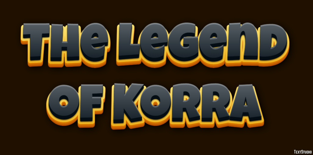 The Legend of Korra Texteffekt