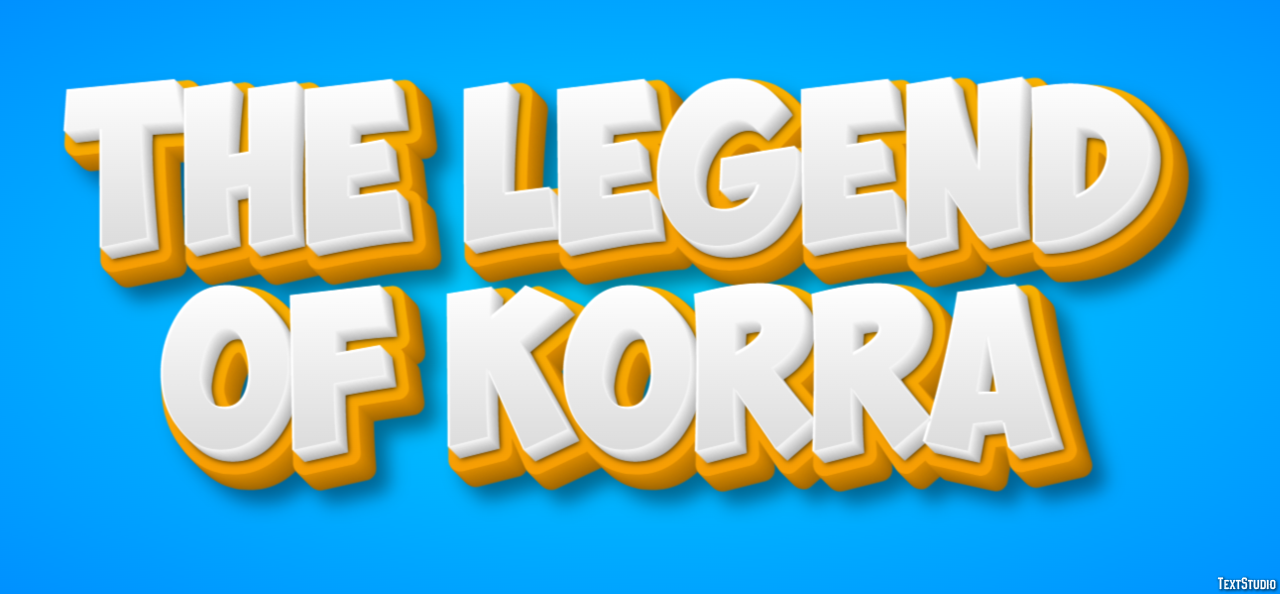 The Legend of Korra Efekt tekstowy