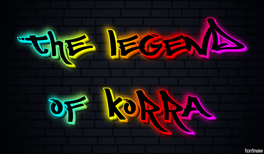 The Legend of Korra テキスト効果