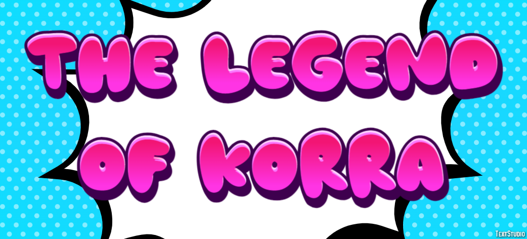 The Legend of Korra Texteffekt