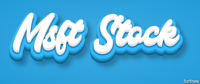 Msft Stock Texteffekt