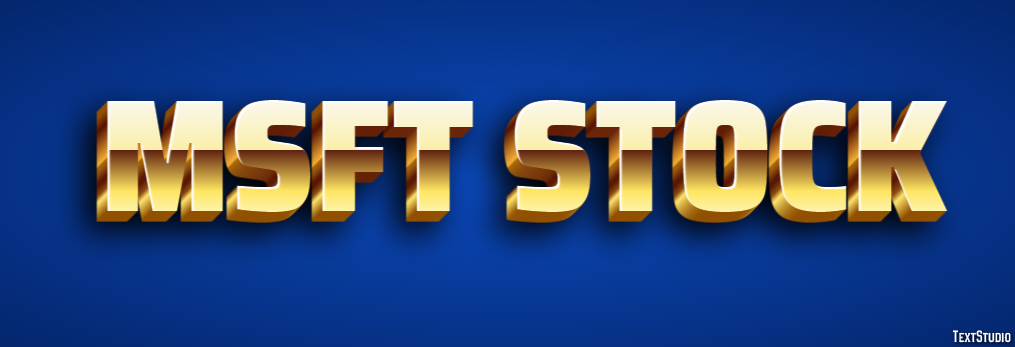 Msft Stock Texteffekt