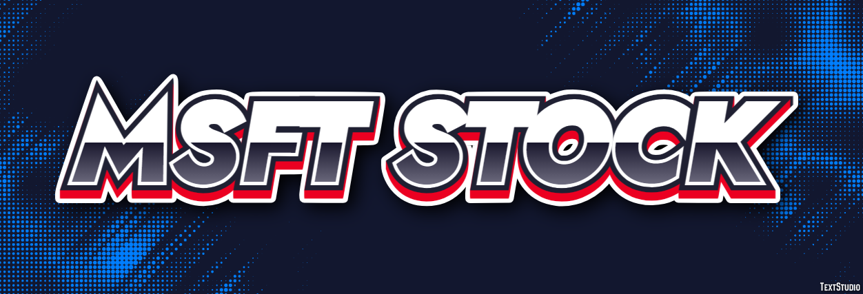 Msft Stock Texteffekt
