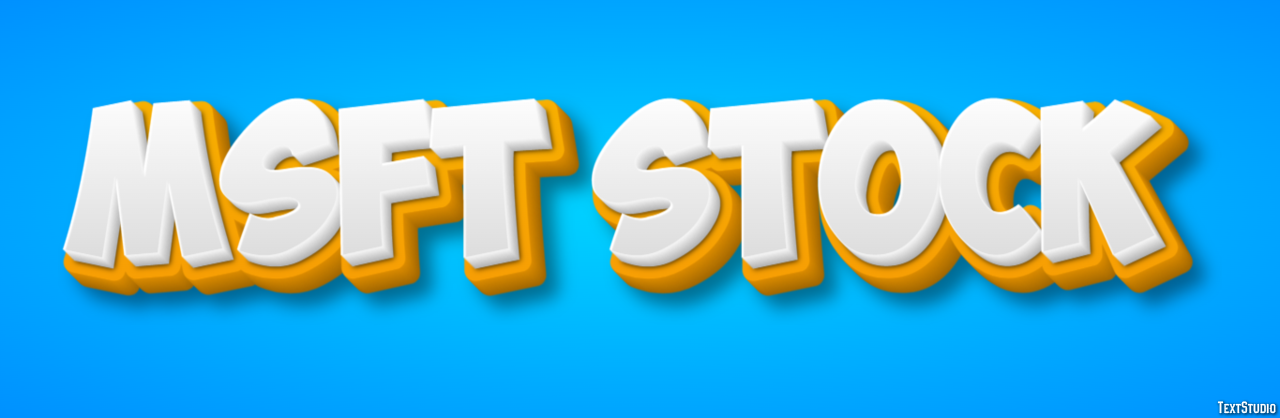 Msft Stock Texteffekt