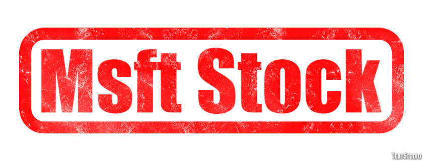Msft Stock Texteffekt