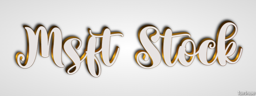 Msft Stock Texteffekt