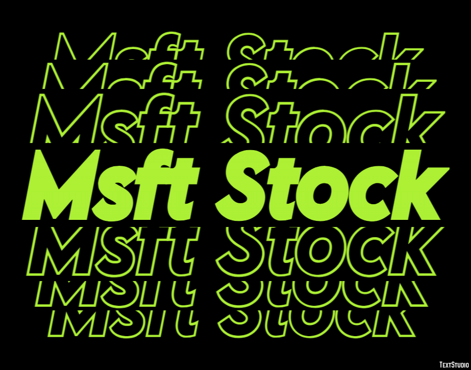 Msft Stock Texteffekt