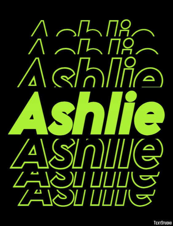 Ashlie Эффект текста