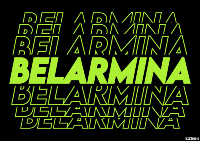 Belarmina Texteffekt