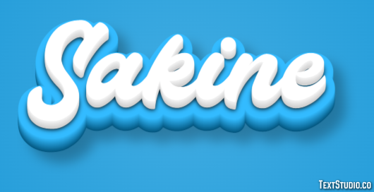 Sakine Tekst Effect