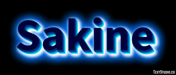 Sakine Tekst Effect