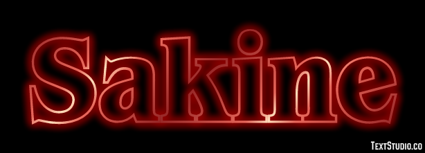 Sakine Tekst Effect