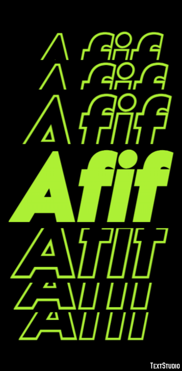 Afif テキスト効果
