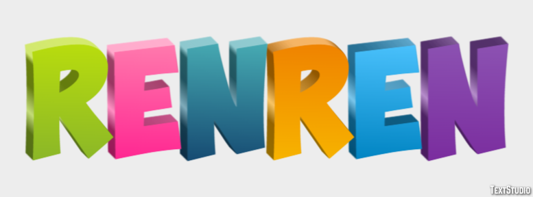 Renren Efeito de texto