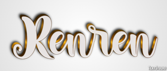 Renren Text effect