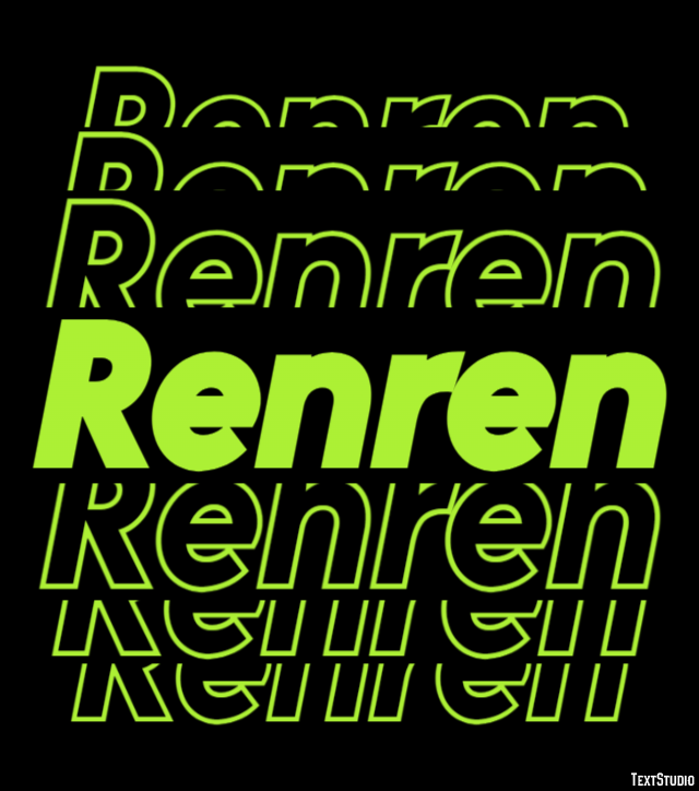 Renren Text Effect