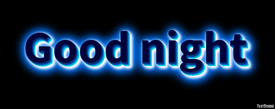 Good night Text Effect