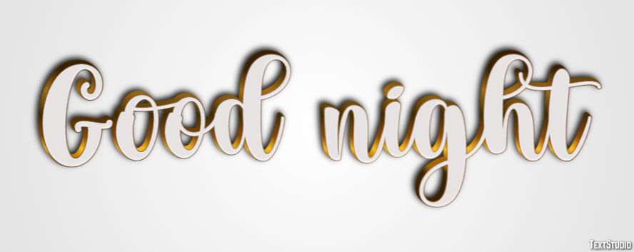 Good night Tekst Effect