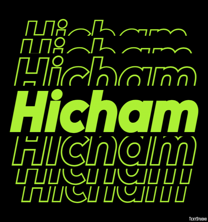 Hicham Effetto testo