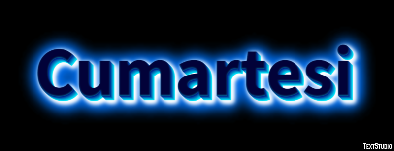 Cumartesi テキスト効果