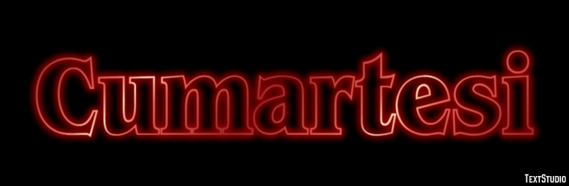 Cumartesi Metin Efekti