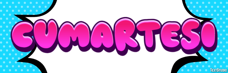 Cumartesi Efeito de texto
