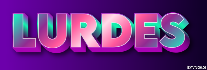 Lurdes Efecto de Texto