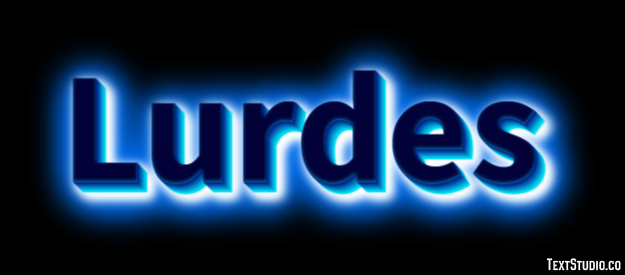 Lurdes Efecto de texto