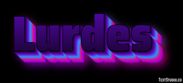 Lurdes Efecto de texto