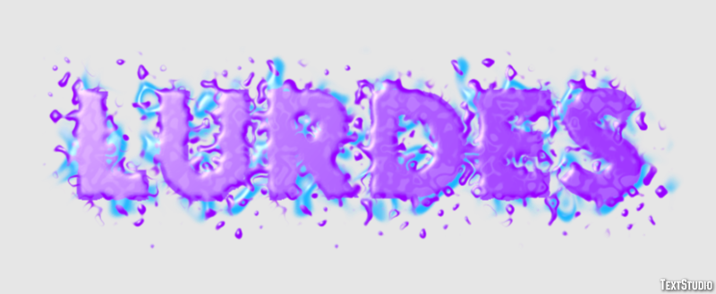 Lurdes Efecto de Texto