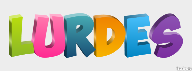 Lurdes Efecto de texto