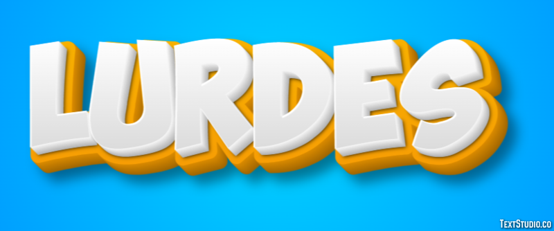 Lurdes Efecto de Texto