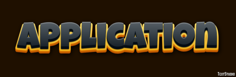 Application Text Effect