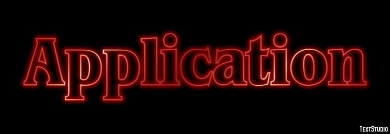 Application Text Effect